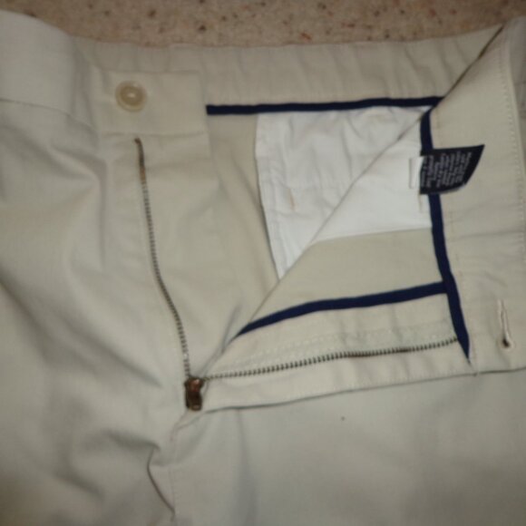 New Croft & Barrow Classic Fit Men's Pants 36X32 Light Khaki Tan Zip/Button - Picture 5 of 11